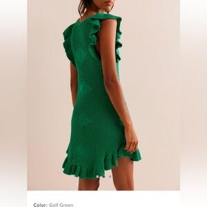 Free people sweater MINT mini coverup dress.